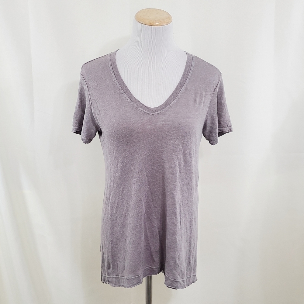 WILT short sleeve shrunken boyfriend gray